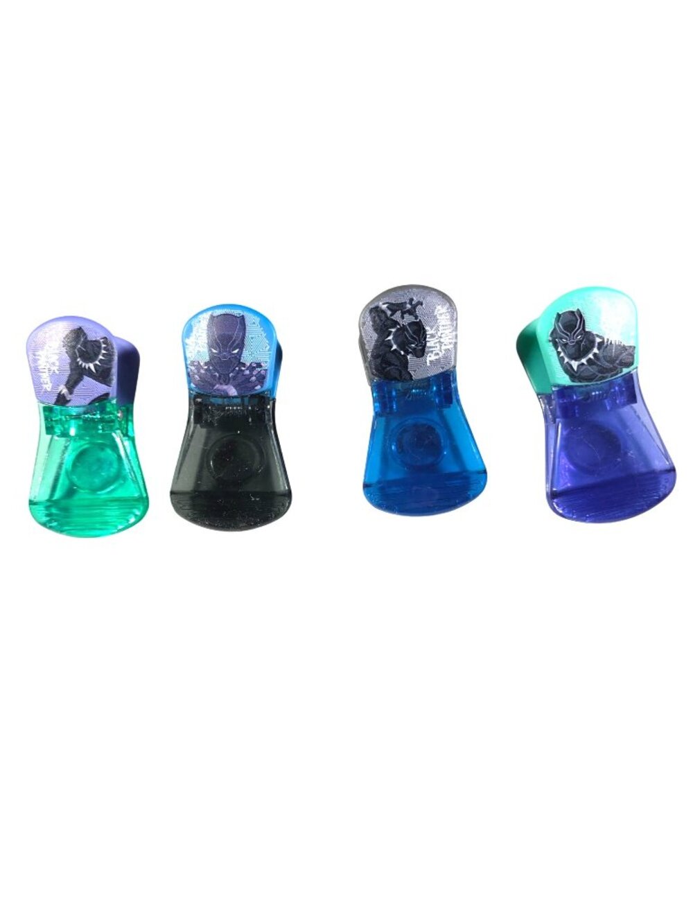 Magnetic Clips Marvel Black Panther Set Of 4 Multicolor Office Kitchen superhero